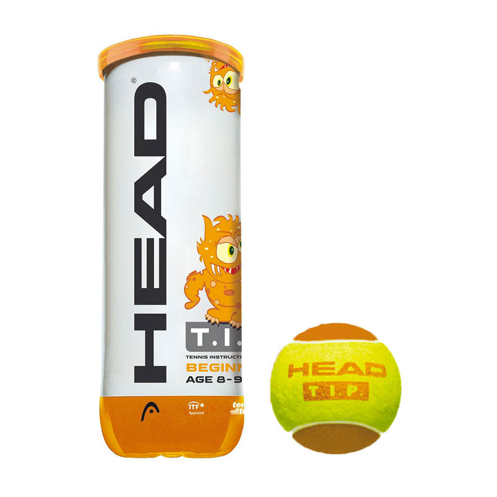Head Tip Orange Tennis Balls