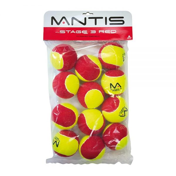 Mantis Red Tennis Balls (12 Pack)